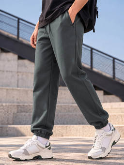 Bewakoof - Men's Grey Oversized Joggers