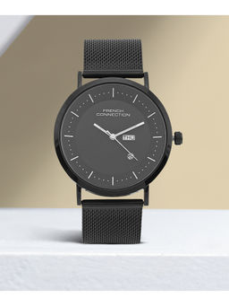 French Connection - Ikon Black Dial Analog Watch for Men - FCN00044E (M)