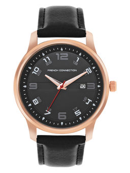 French Connection - Avenir Black Dial Analog Watch for Men - FCN00046E (M)