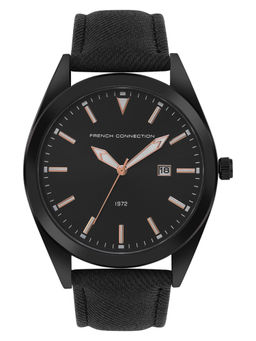 French Connection - Marshal Black Dial Analog Watch for Men - FCN00059C (M)