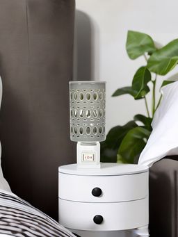 At Home by Nilkamal - Cylindric Electric Plugin Diffuser Grey