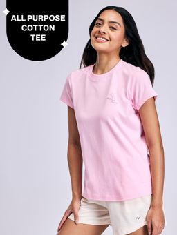 Nykd by Nykaa - Breathe Cotton All Purpose Multi-Tasking Tee NYAT513 Pink