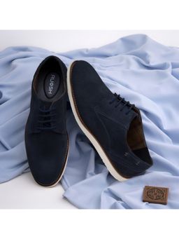 Ruosh - Men Navy Blue Derbies