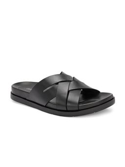 Delize - Black Men Leather Light Weight Sandals