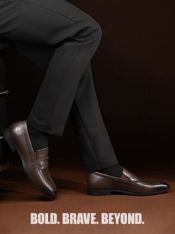 Louis Stitch - Men Dark Brown Formal Loafers