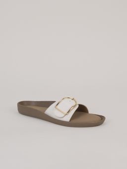 SCENTRA - Women White Comfort Sandals