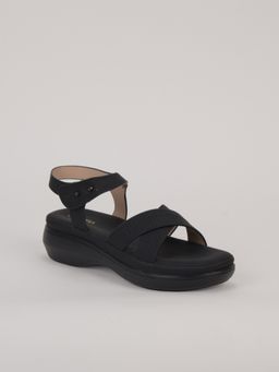 SCENTRA - Women Black Comfort Sandals
