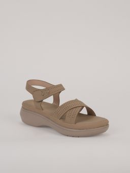 SCENTRA - Women Brown Comfort Sandals