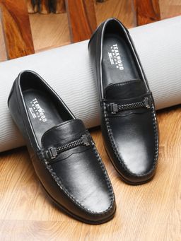 Teakwood - Leather Men Black Formal Loafers