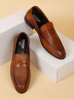 Teakwood - Leathers Men Brown Leather Loafers