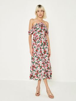 Cover Story - Multi-Color Floral Corsage Dress (Set of 2) (XS)