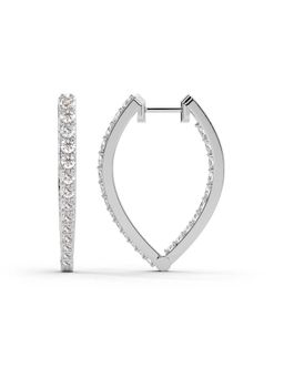 Sparkles - Lab Grown Diamond 2.17 Ct Round Serenity Spark Earrings 14K White Gold IGI Certified