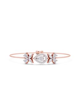 Sparkles - Lab Grown Diamond IGI Certified Fashion Bracelet 1.44 Ct Pear Shaped 14K Rose Gold