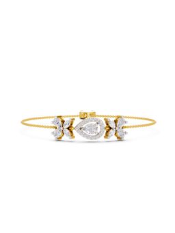 Sparkles - Lab Grown Diamond IGI Certified Fashion Bracelet 1.44 Ct Pear Shaped 14K Yellow Gold
