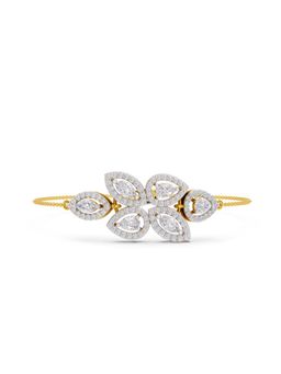 Sparkles - Lab Grown Diamond IGI Certified Fashion Bracelet 1.93 Ct Marquise Shaped 14K Yellow Gold