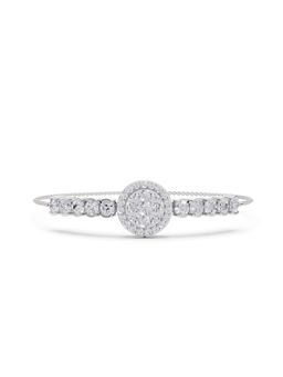 Sparkles - Lab Grown Diamond IGI Certified Fashion Bracelet 2.45 Ct Round Shaped 14K White Gold