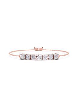 Sparkles - Lab Grown Diamond IGI Certified Fashion Bracelet 1.72 Ct Round Shaped 14K Rose Gold