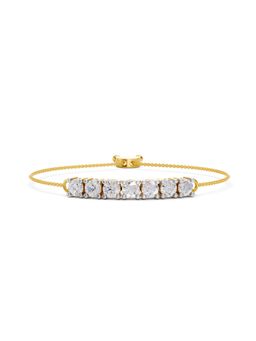 Sparkles - Lab Grown Diamond IGI Certified Fashion Bracelet 1.72 Ct Round Shaped 14K Yellow Gold