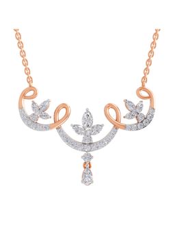 Sparkles - Lab Grown Diamond IGI Certified Necklace 1.83 Ct Marquise Shaped 14K Rose Gold