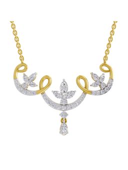Sparkles - Lab Grown Diamond IGI Certified Necklace 1.83 Ct Marquise Shaped 14K Yellow Gold