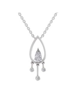 Sparkles - Lab Grown Diamond IGI Certified Necklace 1.01 Ct Pear Shaped 14K Gold