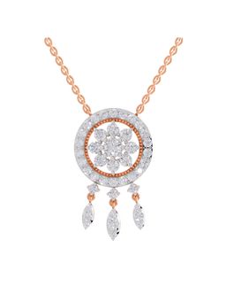 Sparkles - Lab Grown Diamond IGI Certified Necklace 2.21 Ct Round Shaped 14K Rose Gold