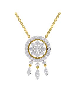 Sparkles - Lab Grown Diamond IGI Certified Necklace 2.21 Ct Round Shaped 14K Yellow Gold