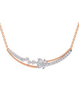 Sparkles - Lab Grown Diamond IGI Certified Necklace 1.32 Ct Marquise Shaped 14K Rose Gold