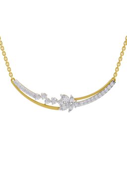 Sparkles - Lab Grown Diamond IGI Certified Necklace 1.32 Ct Marquise Shaped 14K Yellow Gold