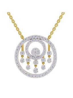 Sparkles - Lab Grown Diamond IGI Certified Necklace 1.51 Ct Round Shaped 14K Yellow Gold