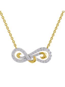 Sparkles - Lab Grown Diamond IGI Certified Necklace 0.97 Ct Round Shaped 14K Yellow Gold
