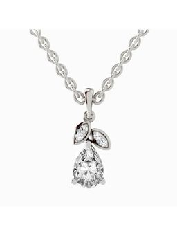 Sparkles - Lab Grown Diamond 1.03 Ct Pear Blossom Pendant 14K White Gold IGI Certified