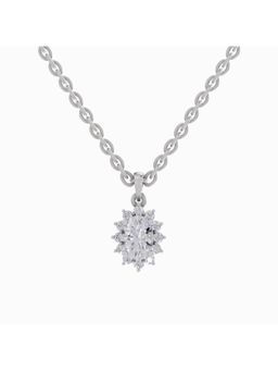 Sparkles - Lab Grown Diamond IGI Certified Pendant 0.62 Ct Oval Shaped White Gold