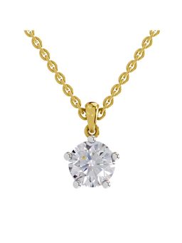 Sparkles - Lab Grown Diamond 2.01 Ct Pear Blossom Pendant 14K Yellow Gold IGI Certified