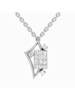 Sparkles - Lab Grown Diamond 0.25 Ct Round Glow Pendant 14K White Gold IGI Certified