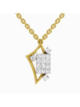Sparkles - Lab Grown Diamond 0.25 Ct Round Glow Pendant 14K Yellow Gold IGI Certified