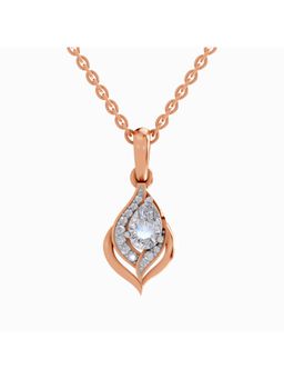 Sparkles - Lab Grown Diamond IGI Certified Pendant 0.7 Ct Pear Shaped Rose Gold