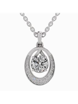 Sparkles - Lab Grown Diamond IGI Certified 1.21 Ct Round Shape Cluster Pendant 14K Yellow Gold