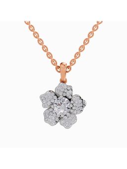 Sparkles - Lab Grown Diamond IGI Certified Pendant 1.02 Ct Round Shaped Rose Gold