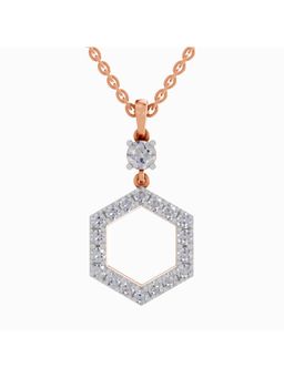 Sparkles - Lab Grown Diamond IGI Certified Pendant 1.46 Ct Round Shaped 14K Rose Gold