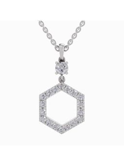 Sparkles - Lab Grown Diamond IGI Certified Pendant 1.46 Ct Round Shaped 14K White Gold