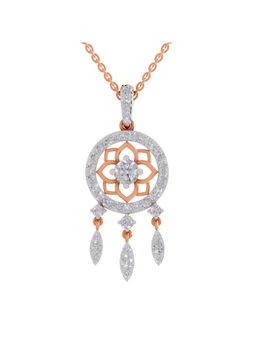 Sparkles - Lab Grown Diamond IGI Certified Pendant 2.42 Ct Round Shaped 14K Rose Gold