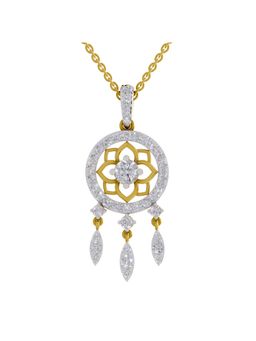 Sparkles - Lab Grown Diamond IGI Certified Pendant 2.42 Ct Round Shaped 14K Yellow Gold