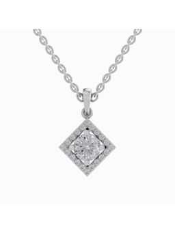Sparkles - Lab Grown Diamond IGI Certified Pendant 1.09 Ct Round Shaped 14K White Gold