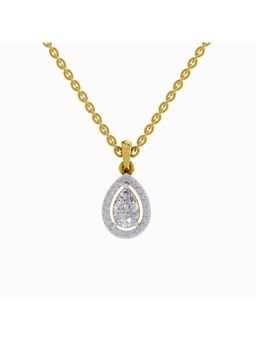 Sparkles - Lab Grown Diamond IGI Certified Pendant 1 Ct Pear Shaped 14K Yellow Gold