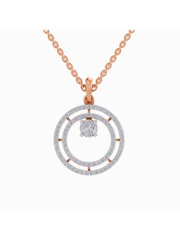 Sparkles - Lab Grown Diamond IGI Certified Pendant 1.2 Ct Round Shaped 14K Rose Gold