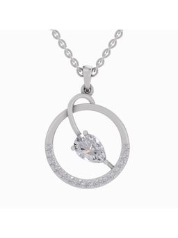 Sparkles - Lab Grown Diamond IGI Certified Pendant 1.31 Ct Pear Shaped 14K White Gold