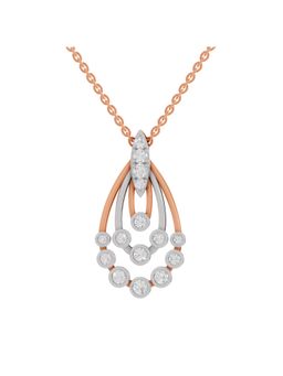 Sparkles - Lab Grown Diamond IGI Certified Pendant 1.14 Ct Round Shaped 14K Rose Gold