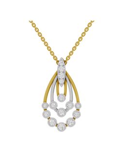 Sparkles - Lab Grown Diamond IGI Certified Pendant 1.14 Ct Round Shaped 14K Yellow Gold