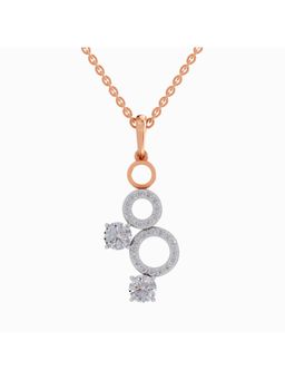 Sparkles - Lab Grown Diamond IGI Certified Pendant 1.5 Ct Round Shaped 14K Rose Gold